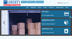 Desktop Screenshot of libertyselfstorage.net